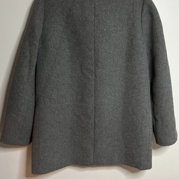 J Crew Mercantile Coat Jacket Gray Wool Modern Minimalist Classic 14 - Picture 6 of 7